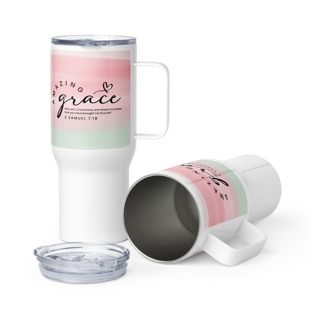 Amazing Grace 25 oz Travel Mug with Handle Travel Mug   