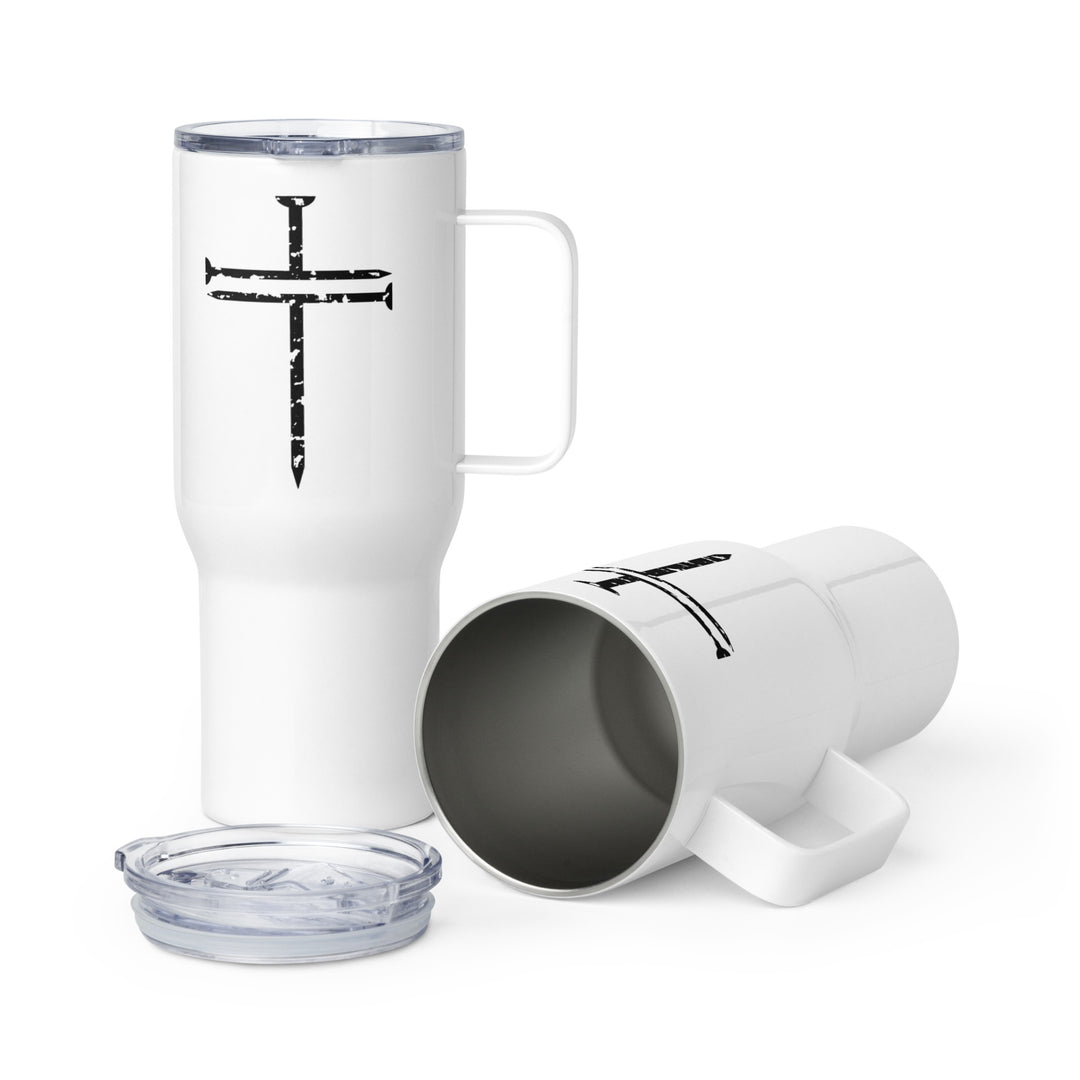 Christian Coffee Mug Travel Cup Cross Nails Travel Mug   