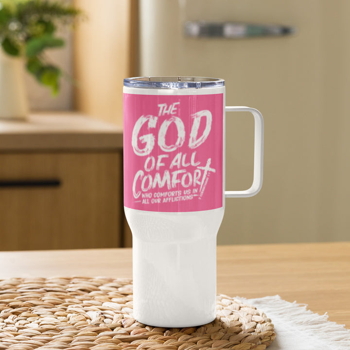 Christian Coffee Mug Travel Cup God of All Comfort 25 oz Travel Mug Default Title  