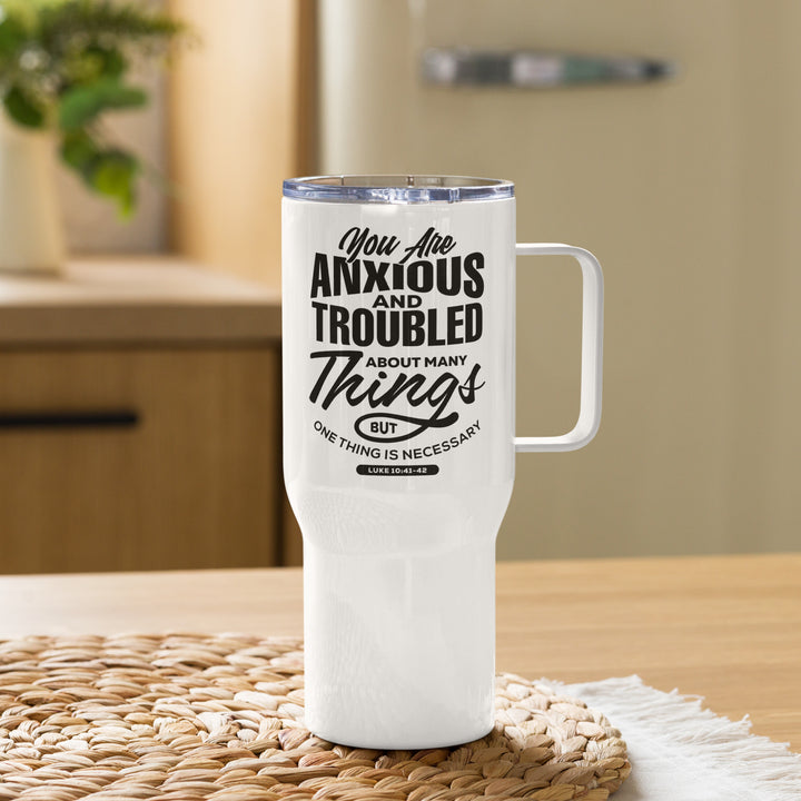 Anxious And Troubled 25 oz Travel Mug with Handle Travel Mug Default Title  