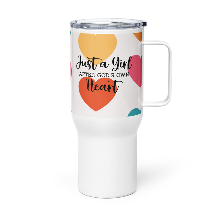 Christian Coffee Mug Travel Cup Girl After God's Own Heart 25 oz Travel Mug   