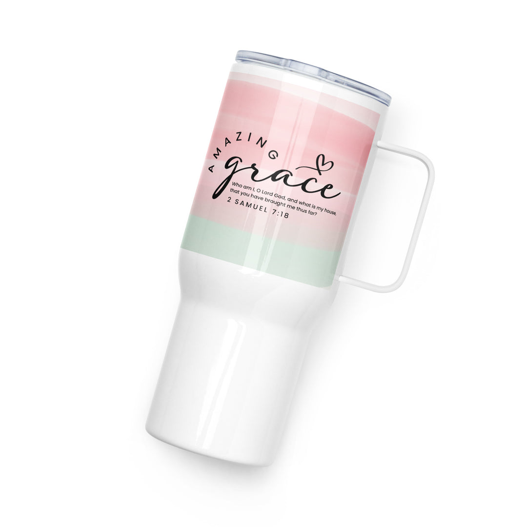 Amazing Grace 25 oz Travel Mug with Handle Travel Mug   