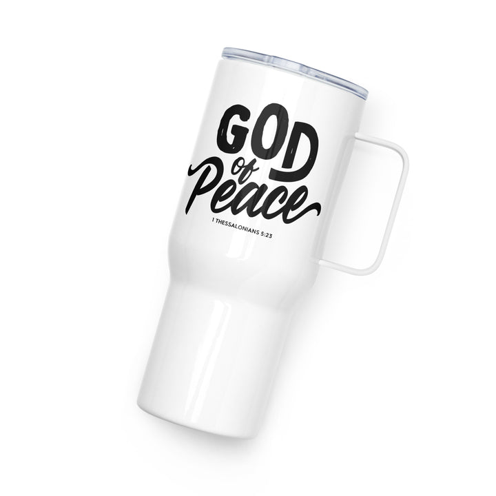 Christian Coffee Mug Travel Cup God of Peace 25 oz Travel Mug   