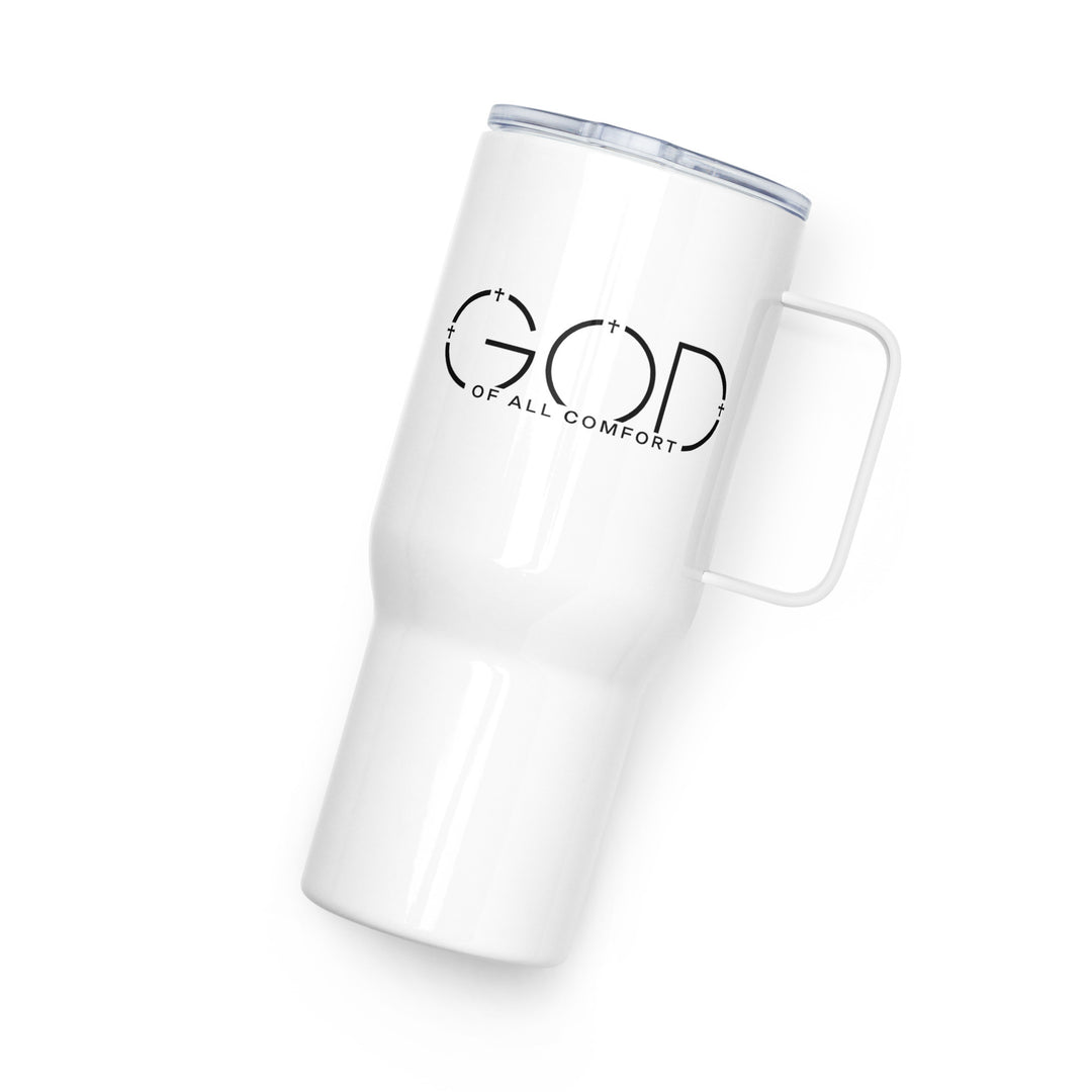 Christian Coffee Mug Travel Cup God of All Comfort 25 oz Travel Mug   