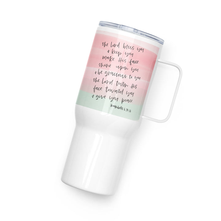 Bless and Keep 25 oz Travel Mug with Handle Travel Mug   