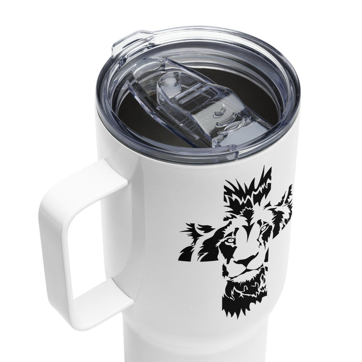 Aslan Cross 25 oz Travel Mug with Handle Travel Mug   