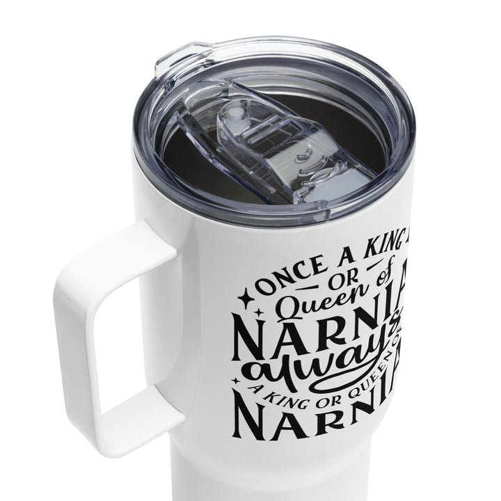 King or Queen in Narnia 25 oz Travel Mug with Handle Travel Mug   