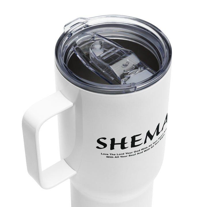 Shema Love The Lord 25 oz Travel Mug with Handle Travel Mug   