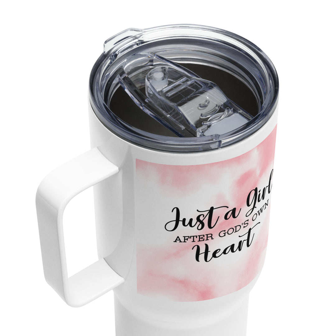 Christian Coffee Mug Travel Cup Girl After God's Own Heart 25 oz Travel Mug   