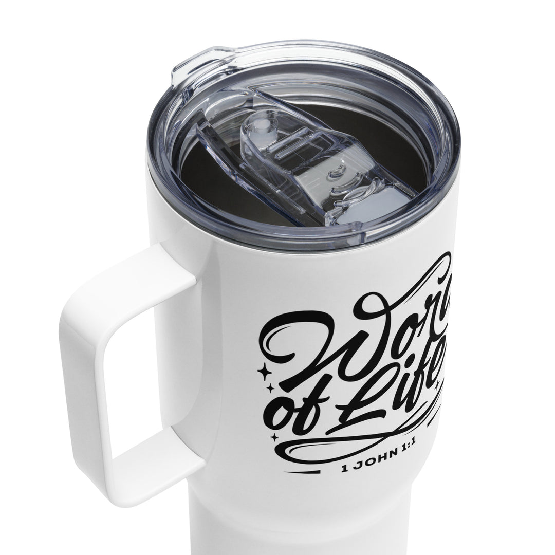 Word of Life 25 oz Travel Mug with Handle Travel Mug   