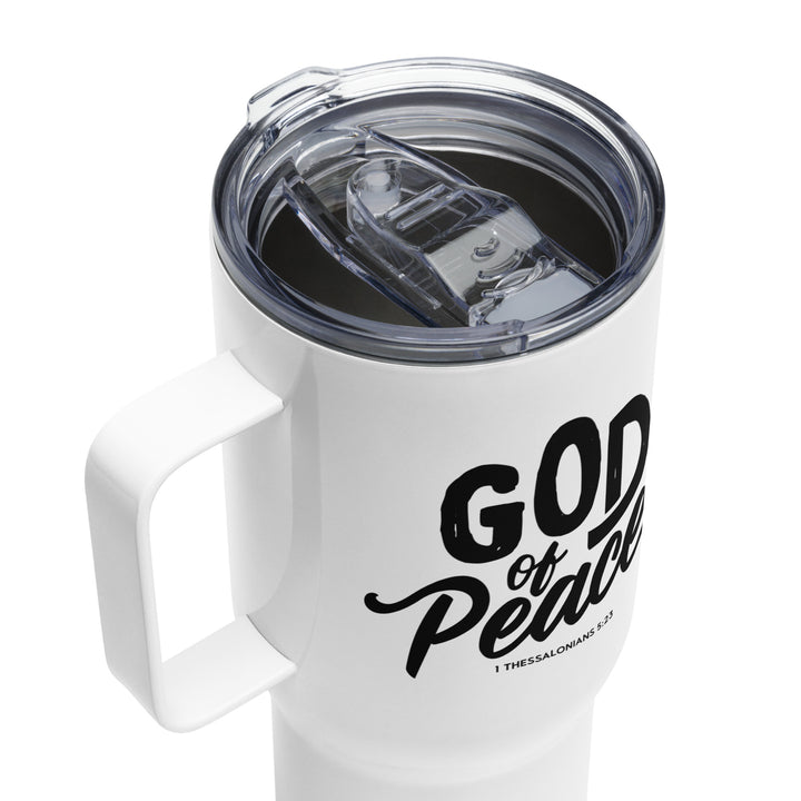 Christian Coffee Mug Travel Cup God of Peace 25 oz Travel Mug   