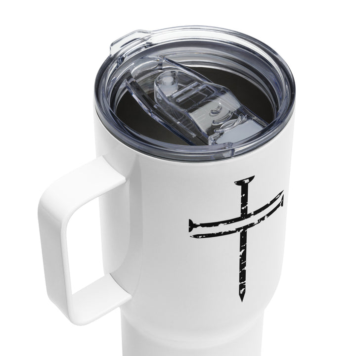 Christian Coffee Mug Travel Cup Cross Nails Travel Mug   