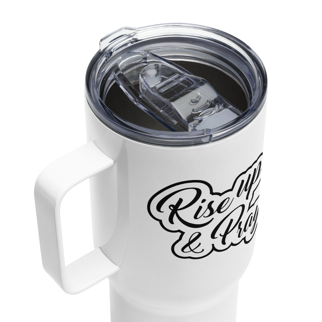 Rise Up and Pray 25 oz Travel Mug with Handle Travel Mug   