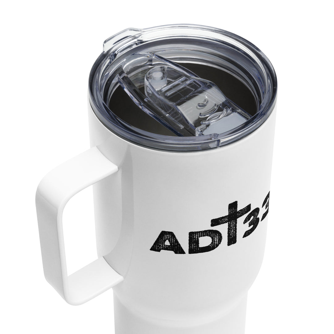 AD33 Cross  25 oz Travel Mug with Handle Travel Mug   