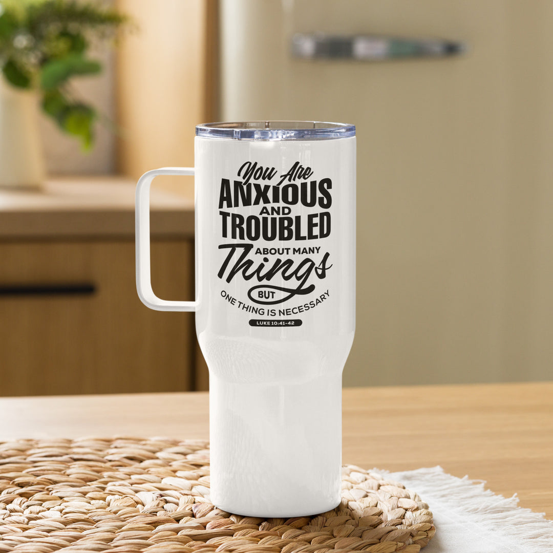 Anxious And Troubled 25 oz Travel Mug with Handle Travel Mug Default Title  