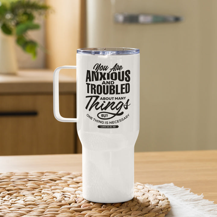 Anxious And Troubled 25 oz Travel Mug with Handle Travel Mug Default Title  