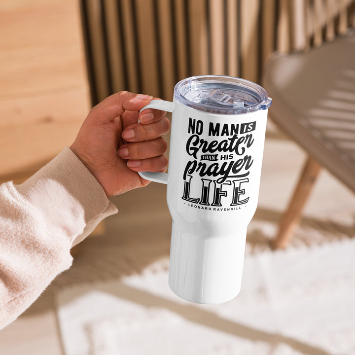 Prayer Life 25 oz Travel Mug with Handle Travel Mug   