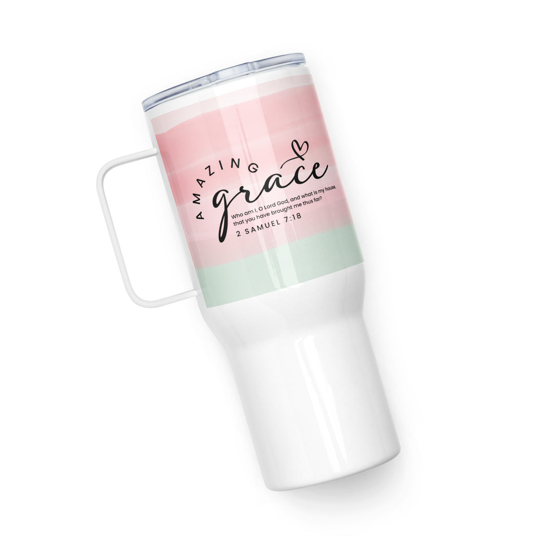 Amazing Grace 25 oz Travel Mug with Handle Travel Mug   