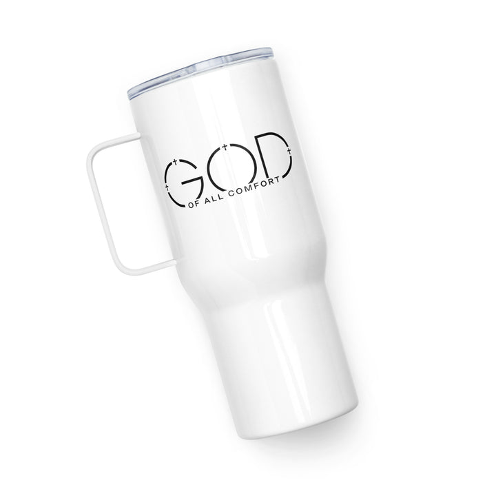 Christian Coffee Mug Travel Cup God of All Comfort 25 oz Travel Mug   