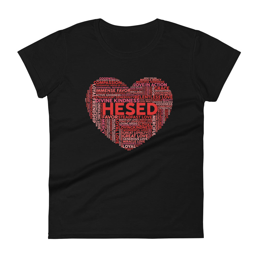 Hesed Heart Women's Tee Women's Tee Black S 