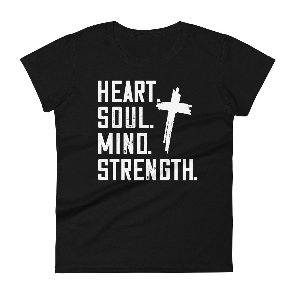 Heart Soul Mind Strength Women's Tee Women's Tee Black S 