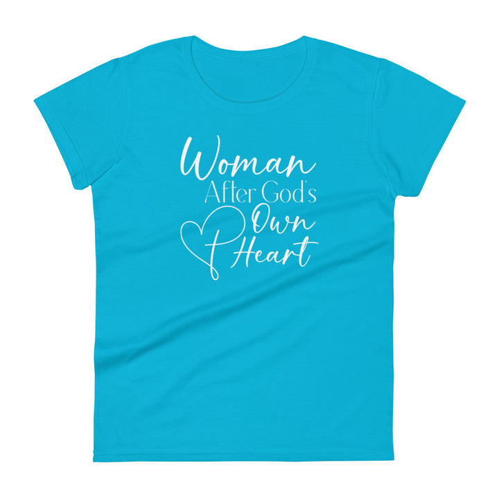 Woman After God Women's Tee Women's Tee Caribbean Blue S 