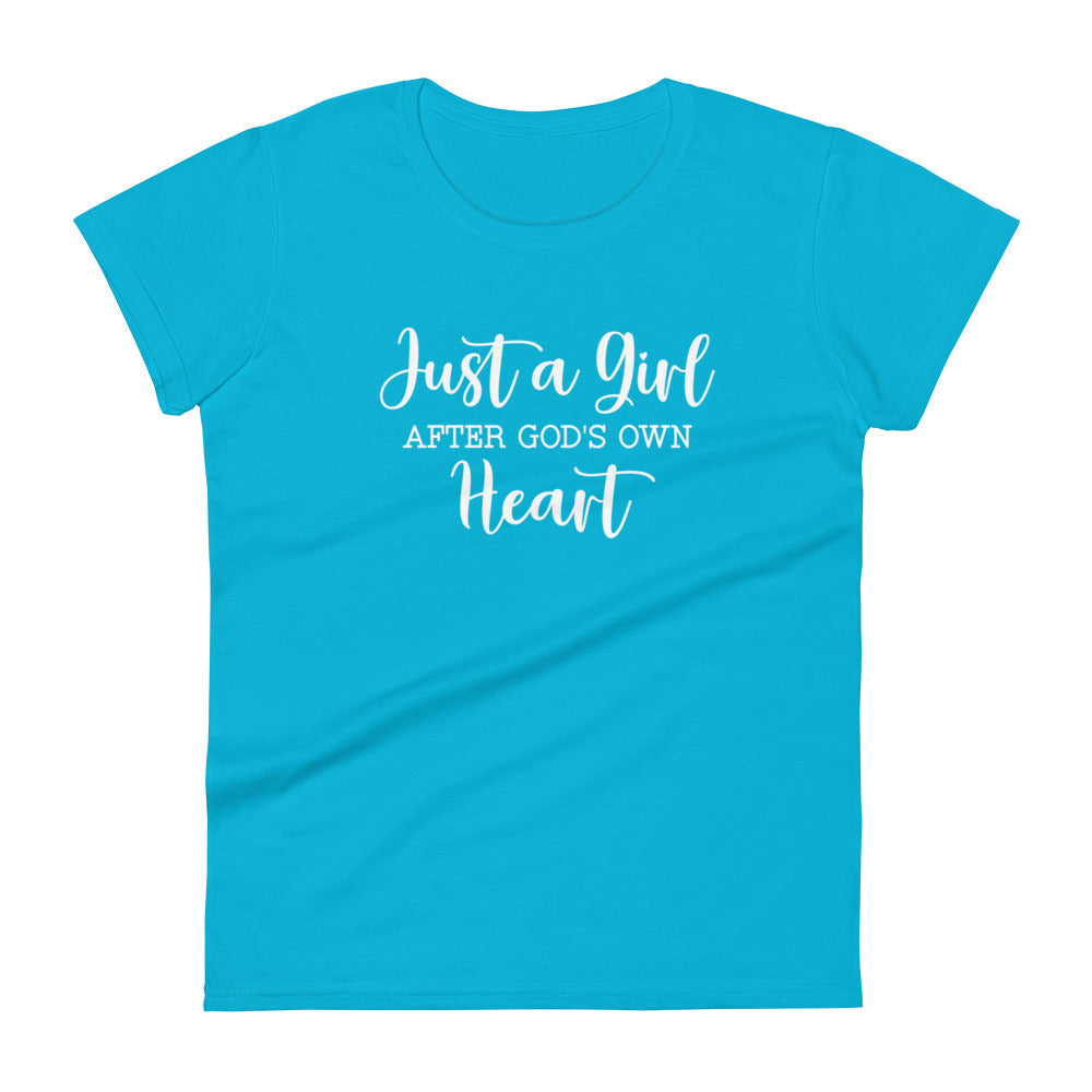 Girl After God Women's Tee Women's Tee Caribbean Blue S 