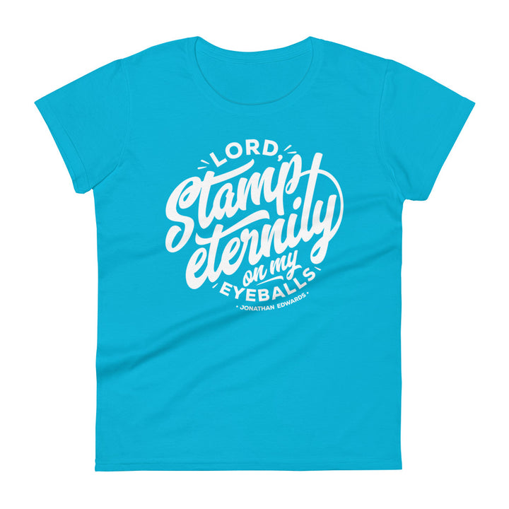 Stamp Eternity Women's Tee Women's Tee Caribbean Blue S 