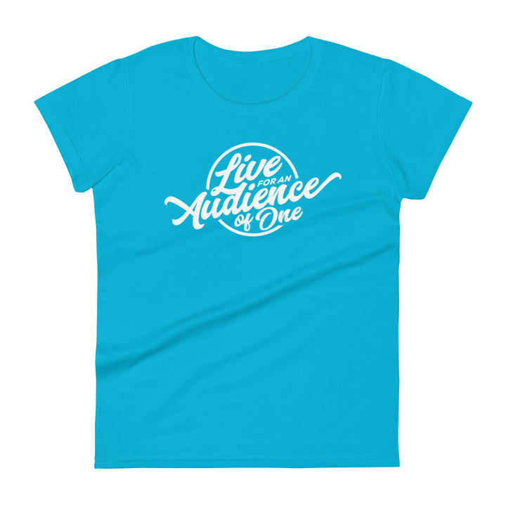 Audience of One Women's Tee Women's Tee Caribbean Blue S 