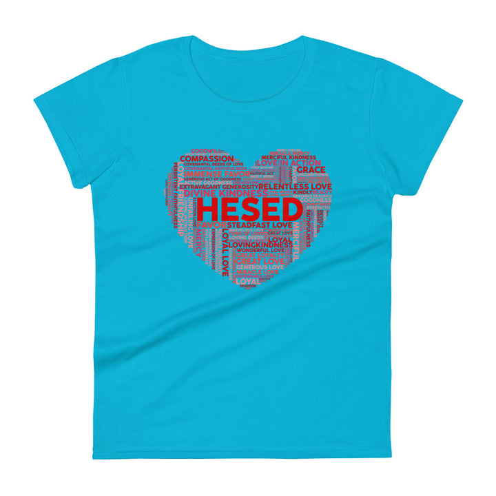 Hesed Heart Women's Tee Women's Tee Caribbean Blue S 