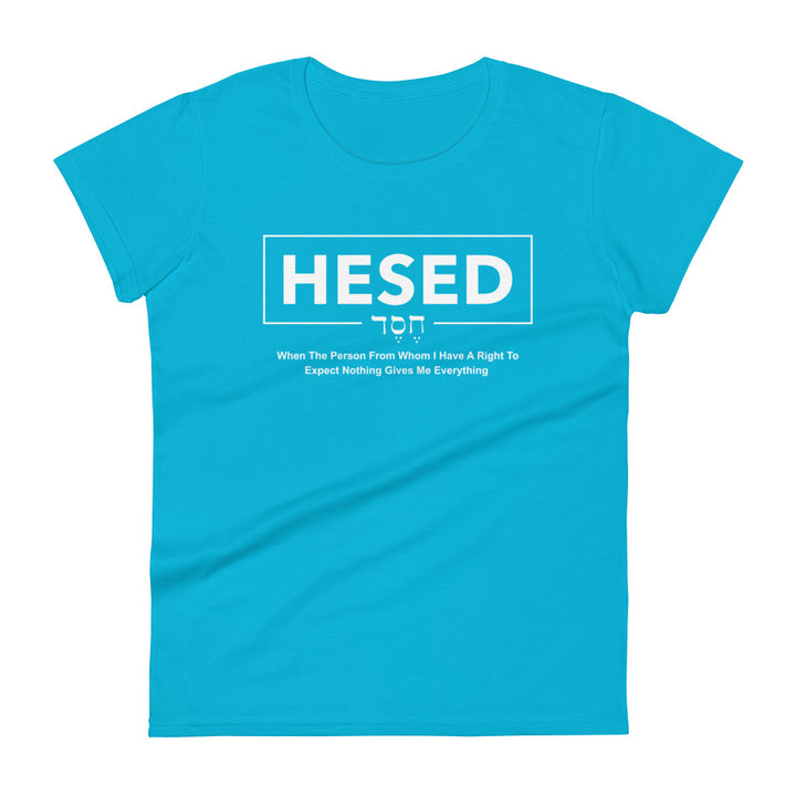 Hesed Everything Women's Tee Women's Tee Caribbean Blue  