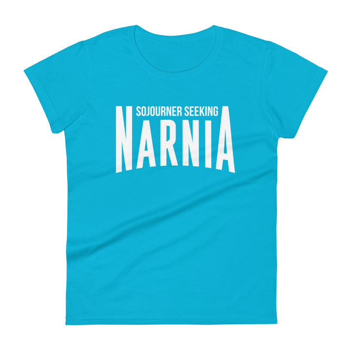 Sojourner Seeking Narnia Women's Tee Women's Tee Caribbean Blue S 