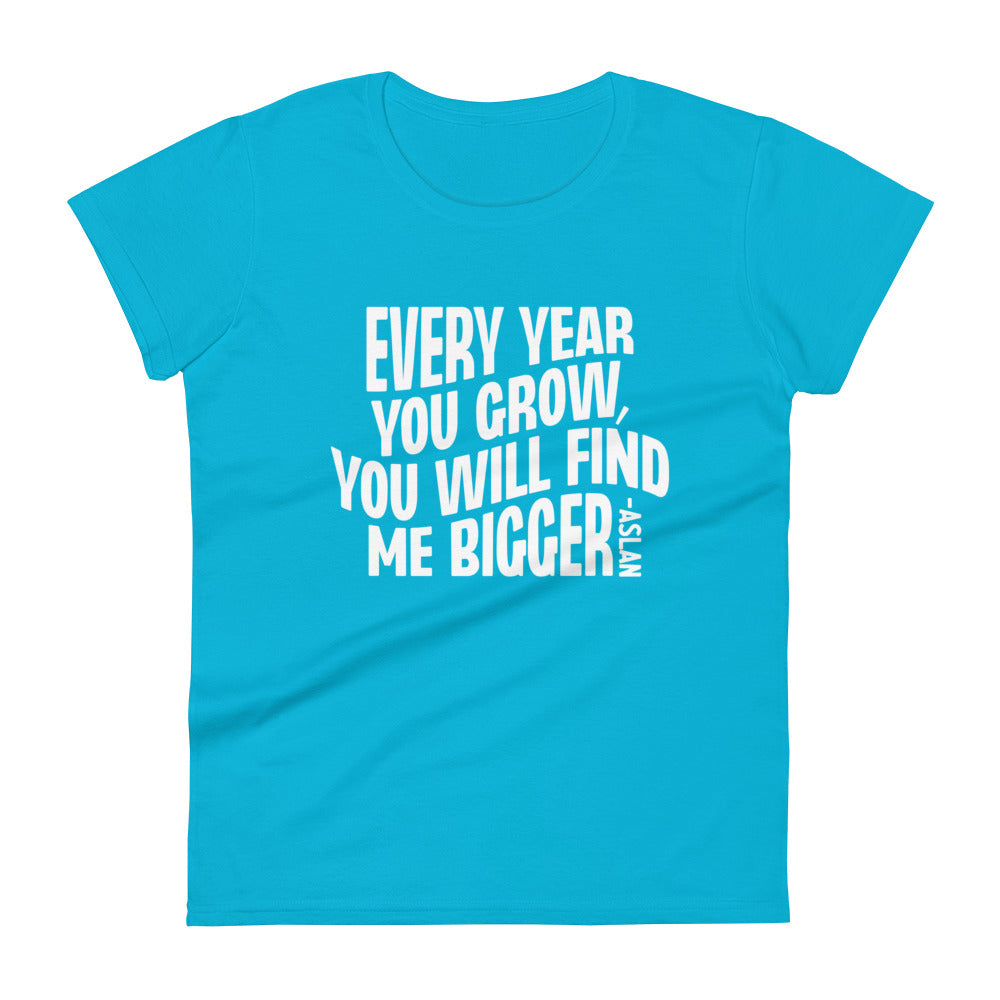 Every Year You Grow Women's Tee Women's Tee Caribbean Blue S 