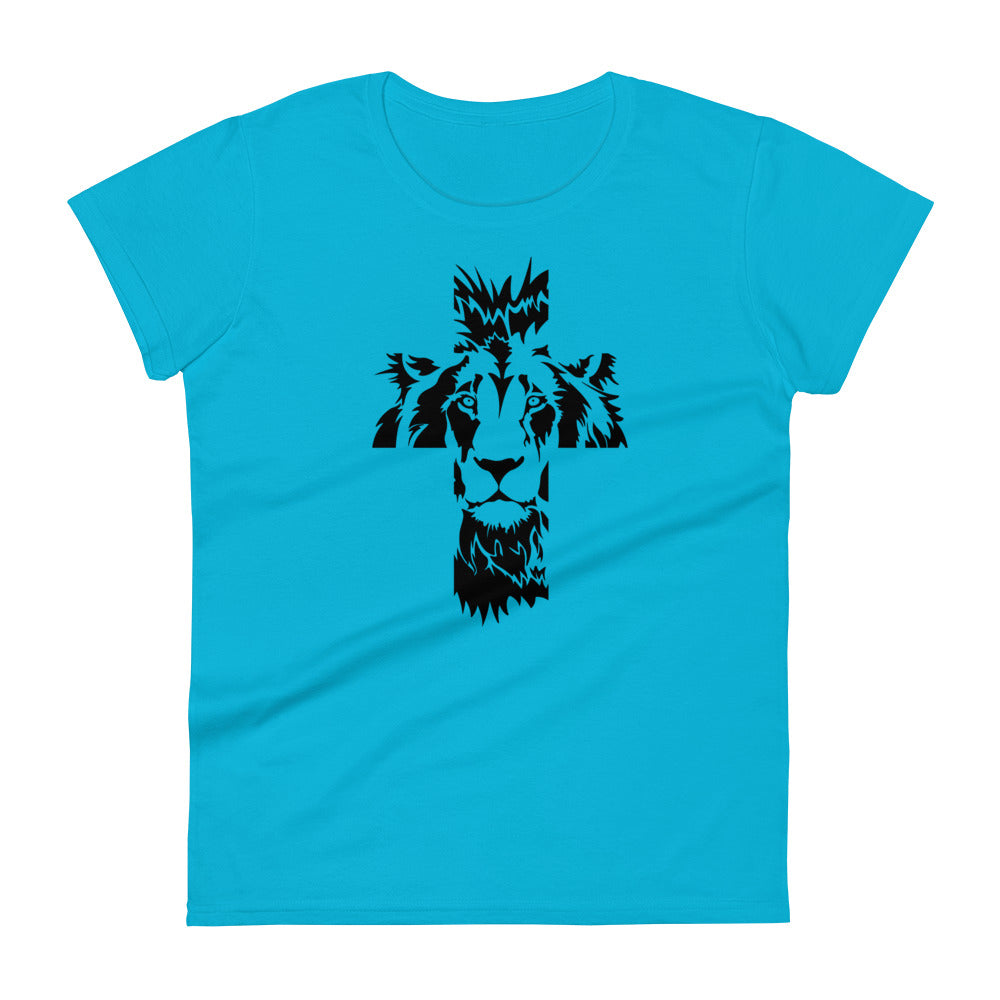 Aslan Cross Women's Tee Women's Tee Caribbean Blue S 