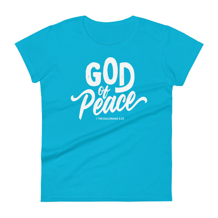 God of Peace Women's Tee Women's Tee Caribbean Blue S 