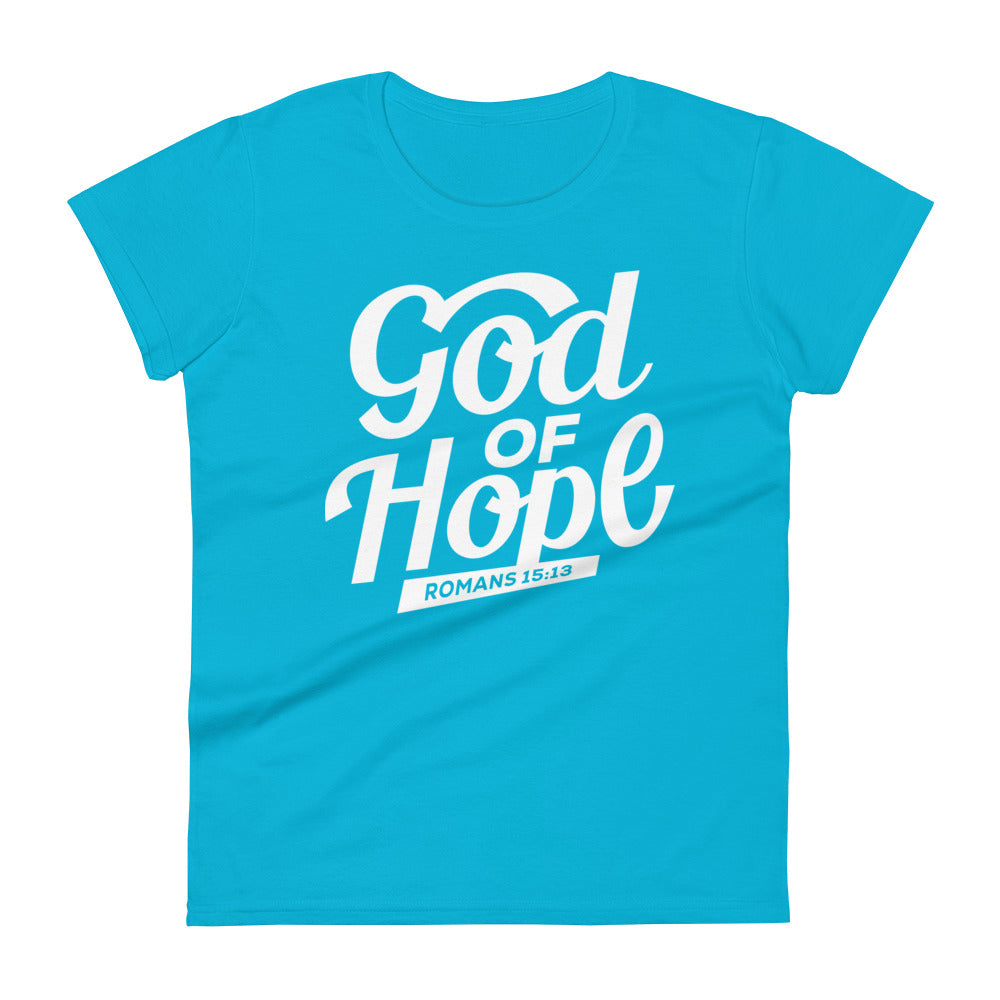 God of Hope Women's Tee Women's Tee Caribbean Blue S 