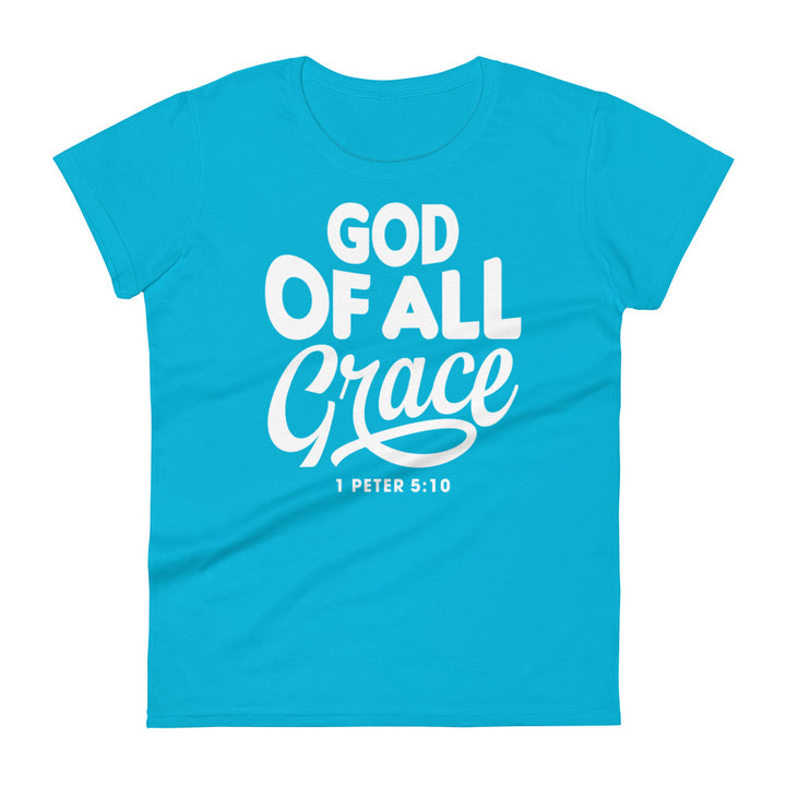 God of All Grace Women's Tee Women's Tee Caribbean Blue S 