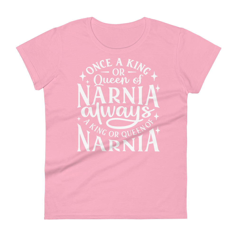 King or Queen Narnia Women's Tee Women's Tee Charity Pink S 