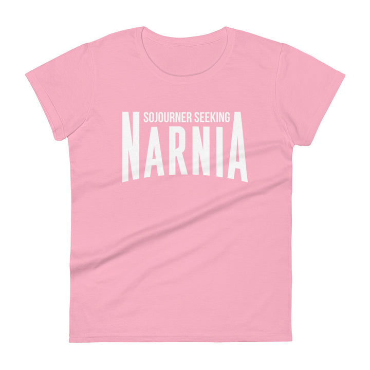 Sojourner Seeking Narnia Women's Tee Women's Tee Charity Pink S 