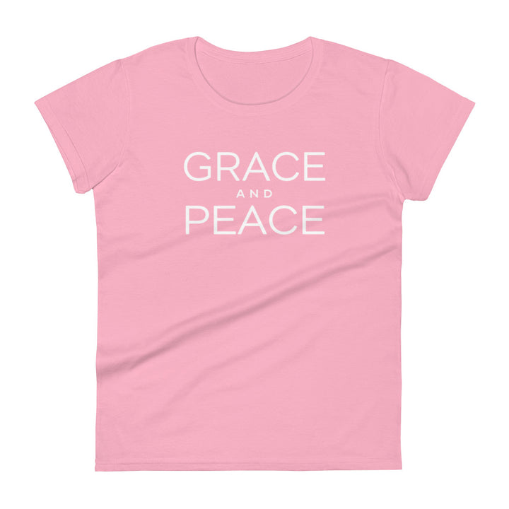 Grace and Peace Women's Tee Women's Tee Charity Pink S 