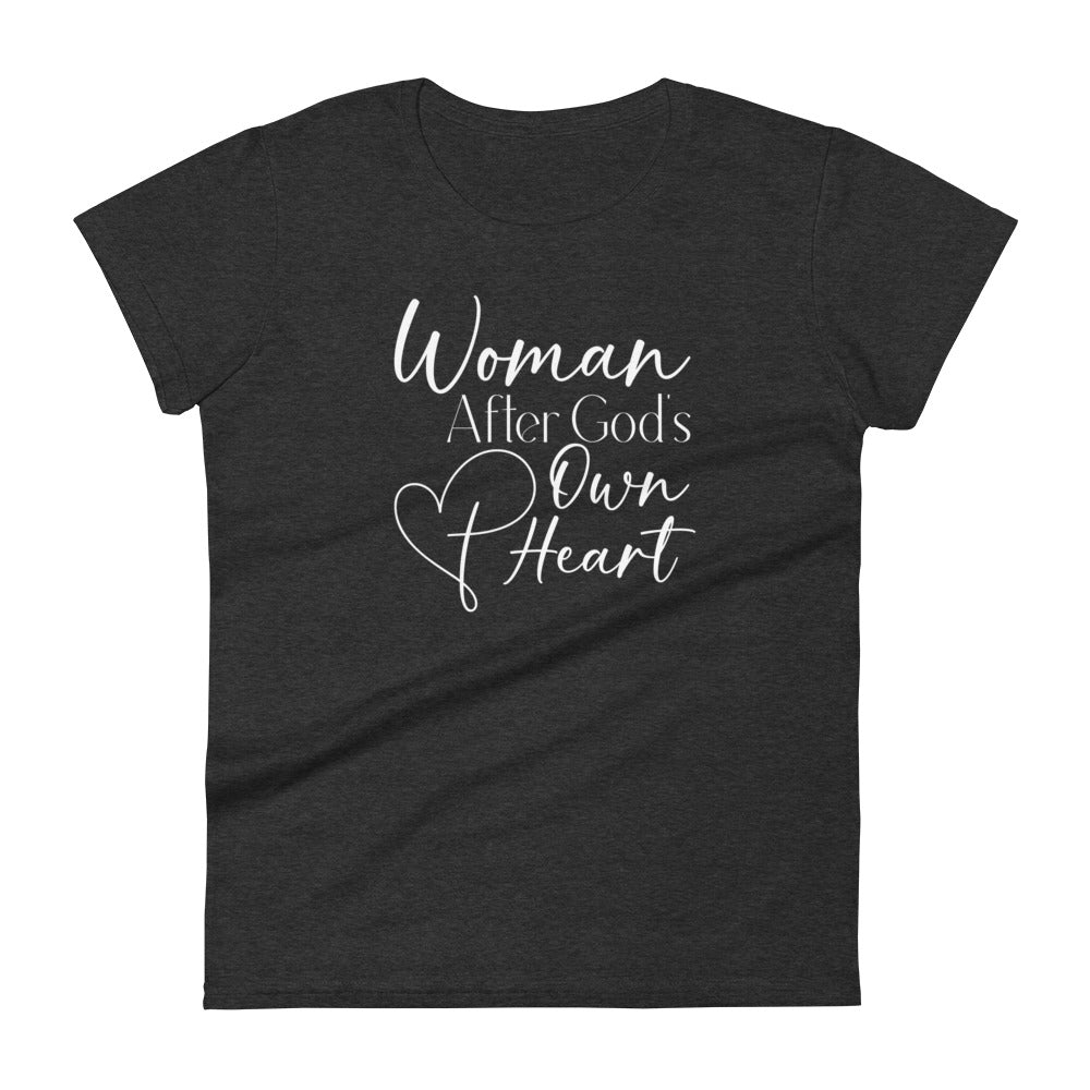 Woman After God Women's Tee Women's Tee Heather Dark Grey S 