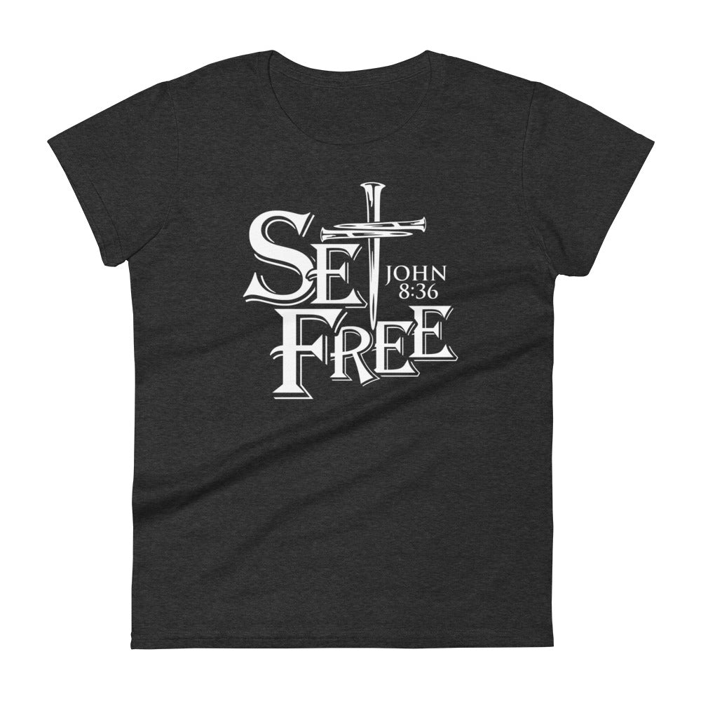 Set Free Women's Tee Women's Tee Heather Dark Grey S 