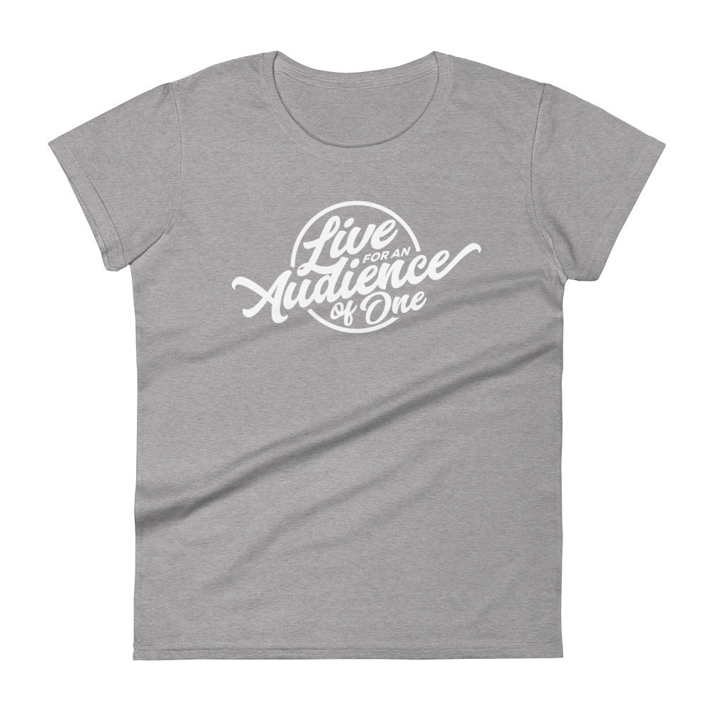 Audience of One Women's Tee Women's Tee Heather Grey S 