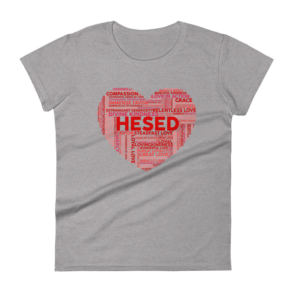 Hesed Heart Women's Tee Women's Tee Heather Grey S 