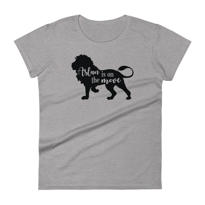 Aslan Is On The Move Women's Tee Women's Tee Heather Grey S 