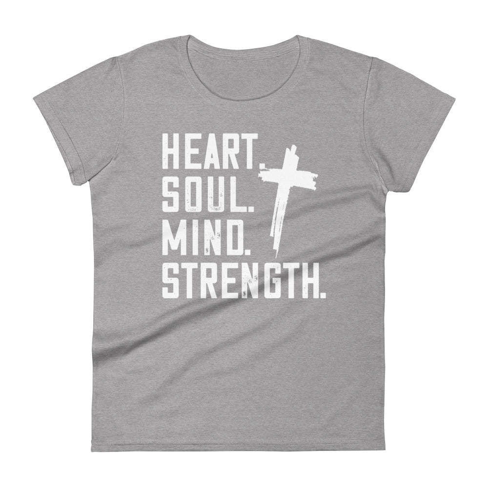 Heart Soul Mind Strength Women's Tee Women's Tee Heather Grey S 