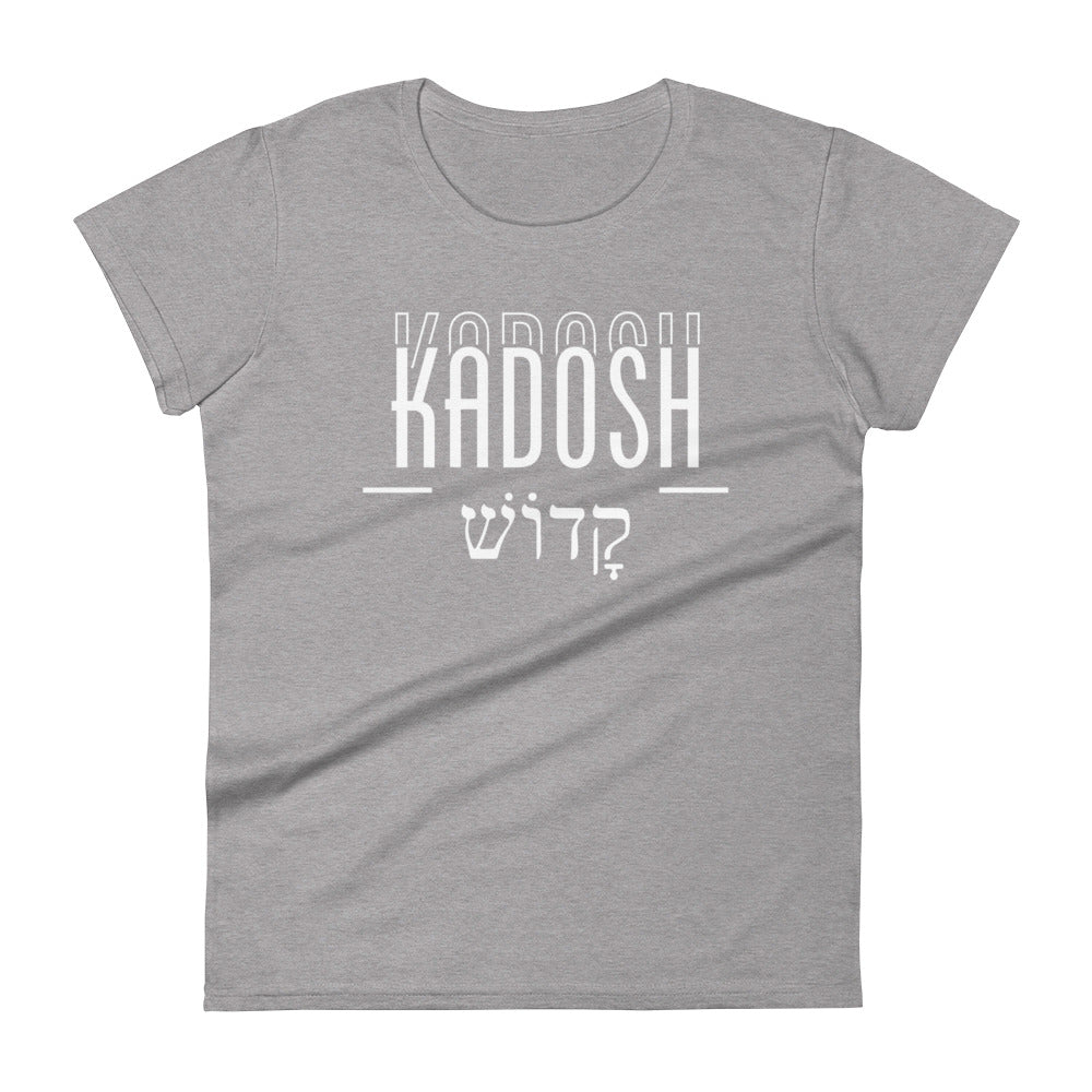 Kadosh Hebrew Script Women's Tee Women's Tee Heather Grey S 