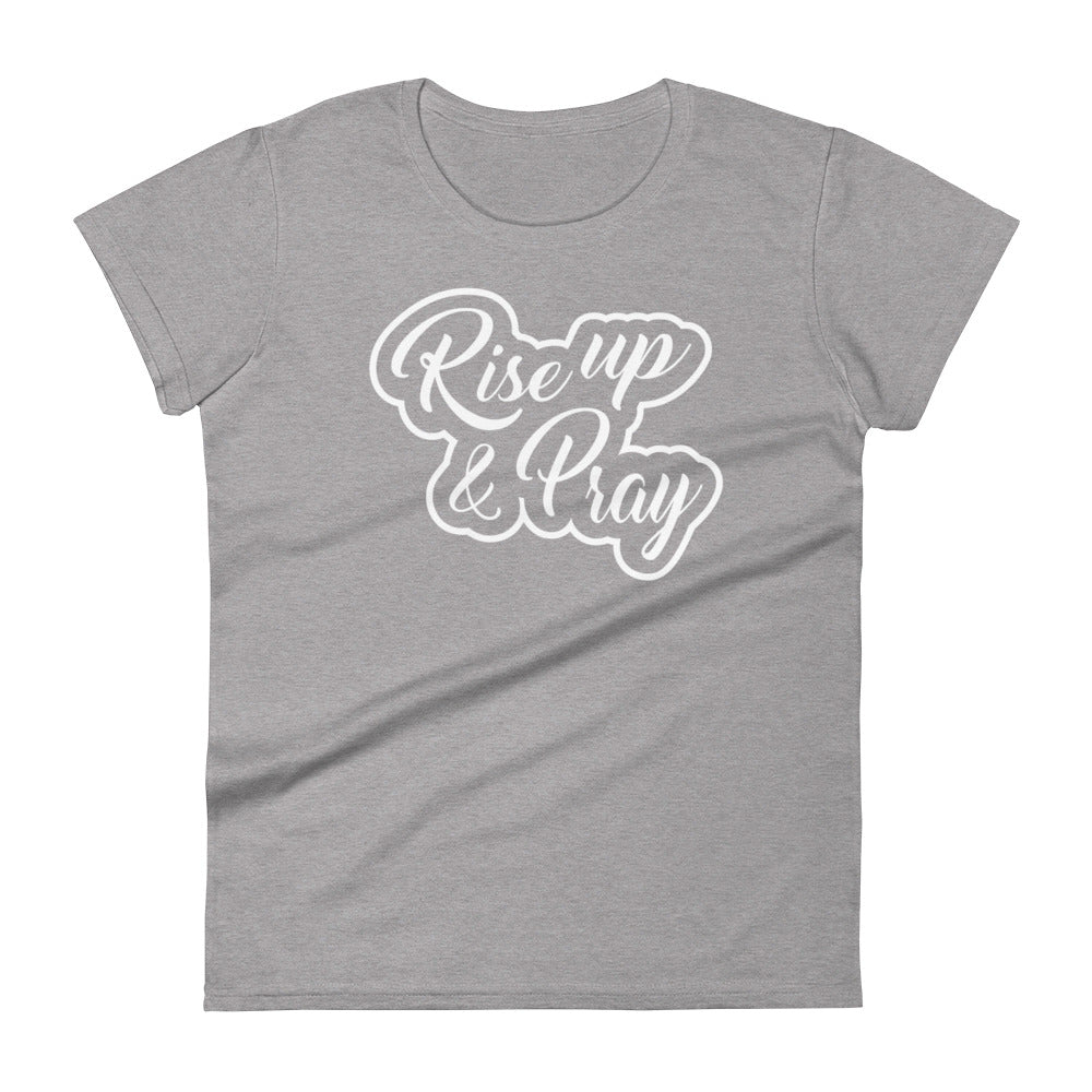 Rise Up & Pray Women's Tee Women's Tee Heather Grey S 