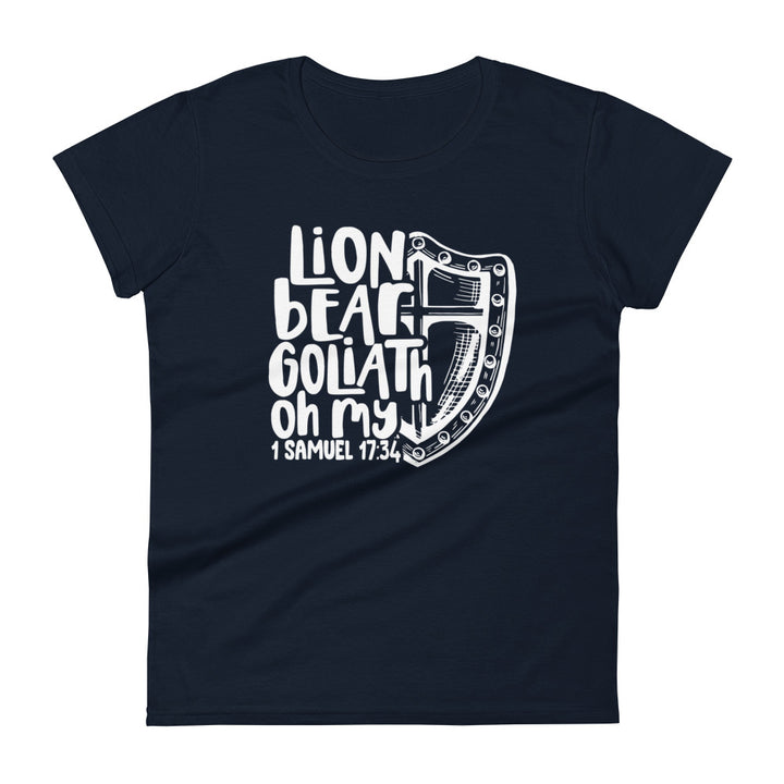 Lion Bear Goliath Oh My Women's Tee Women's Tee Navy S 