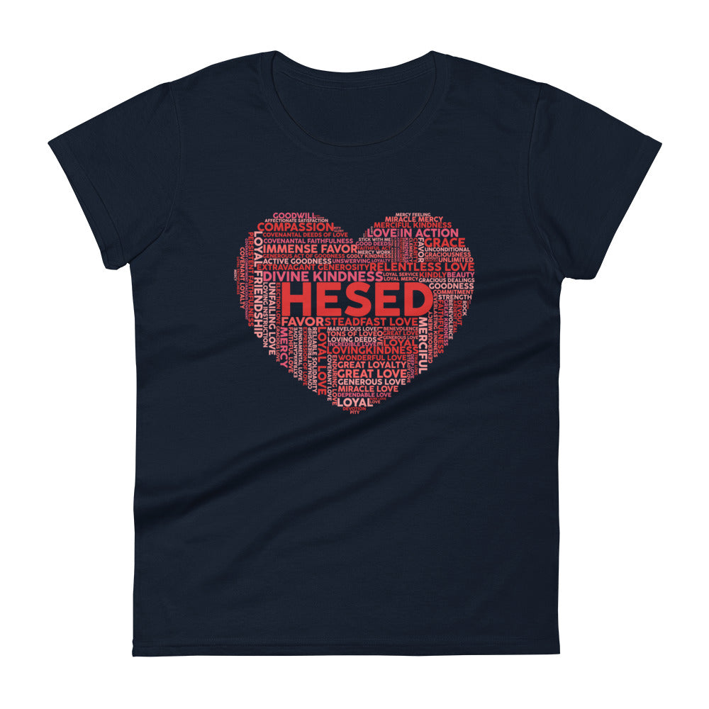 Hesed Heart Women's Tee Women's Tee Navy S 